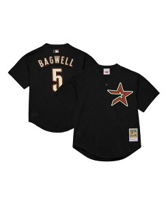 �~�b�`�F��&�l�X �����Y �g�b�v�X �V���c ���b�V�� �W���[�W�[ Mitchell & Ness Men's Jeff Bagwell Black Houston Astros Cooperstown Mesh Batting Practice Jersey Black �u���b�N