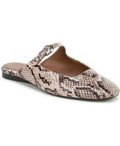 �i�`�����C�U�[ ���f�B�[�X �V���[�Y �p���v�X Naturalizer Women's Apple Square Toe Mary Jane Mules Beige Snake Print Faux Leather �x�[�W��