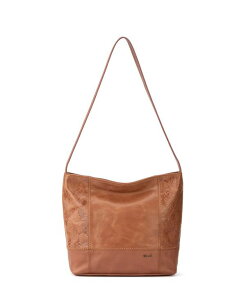 �U�T�b�N ���f�B�[�X �o�b�O ���U�[ The Sak De Young Leather Hobo Tobacco Floral Emboss