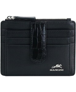 �}���V�[�j ���f�B�[�X �A�N�Z�T���[ ���z Mancini Women's Croco2 RFID Secure Card Case Wallet Black �u���b�N