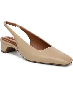 �t�����R�T���g ���f�B�[�X �V���[�Y �p���v�X Franco Sarto Women's Lyanna Square Toe Slingback Pumps Mocha Beige Leather ���J