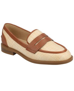 �W�����l �R���N�V���� ���f�B�[�X �V���[�Y �X���b�|���E���[�t�@�[ �q�[�� Journee Collection Women's Brooks Block Heel Penny Loafers Cognac/Natural Raffia
