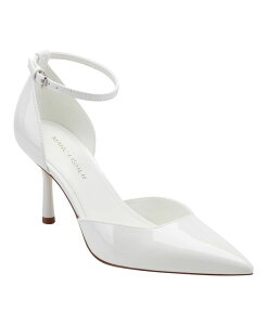 �}�[�N�t�B�b�V���[ ���f�B�[�X �V���[�Y �p���v�X Marc Fisher Women's Rvker Two-Piece Stiletto Pumps White Patent �z���C�g