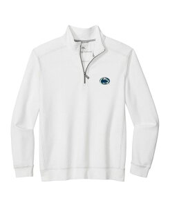 �g�b�~�[�o�n�} �����Y �A�E�^�[ �W���P�b�g�E�u���]�� Tommy Bahama Men's White Penn State Nittany Lions Montego Bay Half-Zip Jacket White �z���C�g