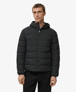 �}���S �����Y �A�E�^�[ �W���P�b�g�E�u���]�� �L���e�B���O �_�E�� MANGO Men's Down And Feather Filling Quilted Jacket Black �u���b�N