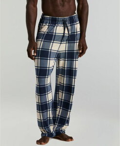 �y���[�G���X �����Y �{�g���X �J�W���A���p���c Perry Ellis Portfolio Men's Deluxe Touch Plaid Pattern Sleepwear Pants Blue White Plaid �z���C�g