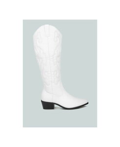 �����h�����O ���f�B�[�X �V���[�Y �u�[�c�E���C���u�[�c �p�b�`���[�N London Rag reyes patchwork studded cowboy boots White �z���C�g