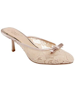 �W���E�F���_�O���C�~�V���J ���f�B�[�X �V���[�Y �X���b�|���E���[�t�@�[ Jewel Badgley Mischka Women's Elliott Slip-On Evening Mule Dark Nude Satin