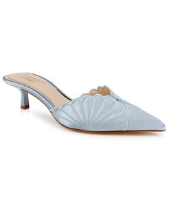 �W���E�F���_�O���C�~�V���J ���f�B�[�X �V���[�Y �X���b�|���E���[�t�@�[ Jewel Badgley Mischka Women's Palmer Slip-On Evening Mule Mist Blue �u���[