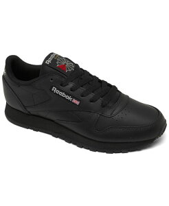 ���[�{�b�N ���f�B�[�X �V���[�Y �X�j�[�J�[ ���U�[ Reebok Women's Classic Leather Casual Sneakers from Finish Line Core Black Cool Gray �u���b�N