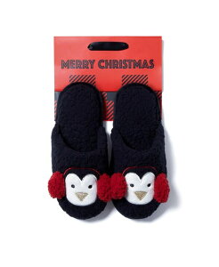 �f�B�A�t�H�[���Y ���f�B�[�X �o�b�O Dearfoams Cozyfoams Women's Holiday Novelty Scuff Slipper with Gift Bag Penguin