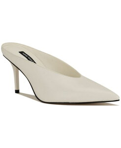 �i�C���E�F�X�g ���f�B�[�X �V���[�Y �X���b�|���E���[�t�@�[ Nine West Women's Verra Slip-On Stiletto Mule Pumps White �z���C�g