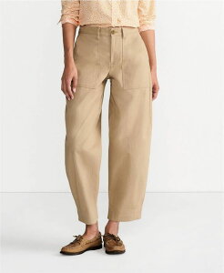 �����Y�G���h ���f�B�[�X �{�g���X �J�W���A���p���c �v�` �A���N�� Lands' End Petite Chino High Rise Barreleg Utility Ankle Pants Desertan �^��