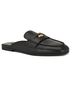 �i�C���E�F�X�g ���f�B�[�X �V���[�Y �X���b�|���E���[�t�@�[ Nine West Women's Evans Penny Loafer Flat Slip-On Mules Black Leather �u���b�N