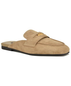�i�C���E�F�X�g ���f�B�[�X �V���[�Y �X���b�|���E���[�t�@�[ Nine West Women's Evans Penny Loafer Flat Slip-On Mules Taupe Suede �g�[�v