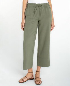 �����@�v�[�� ���T���[���X ���f�B�[�X �{�g���X �J�W���A���p���c Liverpoolos Angeles Women's Pull-on Wide-Leg Cropants Martini Olive �I���[�u