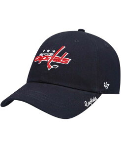 �y���������z 47�u�����h ���f�B�[�X �X�q �A�N�Z�T���[ Women's Navy Washington Capitals Team Miata Clean Up Adjustable Hat Navy