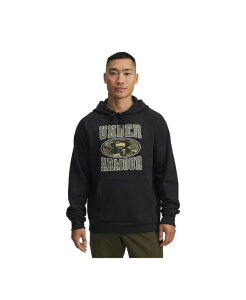 �y���������z �A���_�[�A�[�}�[ �����Y �p�[�J�[�E�X�E�F�b�g �A�E�^�[ Men's Rival Camo Print Sweatshirt Black