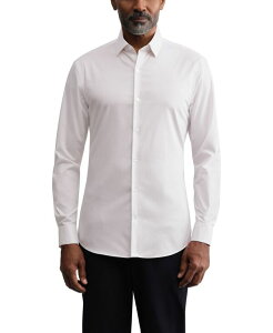 �y���������z �J���o���N���C�� �����Y �V���c �g�b�v�X Men's Kinetic Stretch Spread Collar Dress Shirt Oat