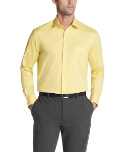 �y���������z ���@���n�E�Z�� �����Y �V���c �g�b�v�X Men's Everyday Defense Spread Collar Dress Shirt Lemon Grass