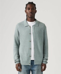 �y���������z ���[�o�C�X �����Y �j�b�g�E�Z�[�^�[ �A�E�^�[ Men's Catalina Spread Collar Cardigan Green muted