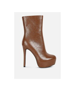 �y���������z �����h�����O ���f�B�[�X �u�[�c�E���C���u�[�c �V���[�Y Womens Marsha High Platform Stiletto Ankle Boots Beige/khaki