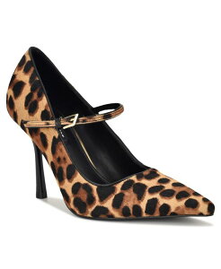 �y���������z �i�C���E�F�X�g ���f�B�[�X �p���v�X �V���[�Y Women's Jinnie Mary Jane Stiletto Pumps Leopard Calf Hair