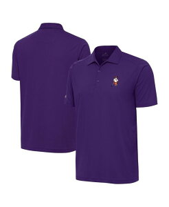 �y���������z �A���e�B�O�A �����Y �|���V���c �g�b�v�X Men's Purple Clemson Tigers Golfer Tribute Polo Shirt Purple
