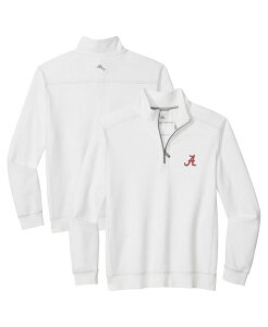 �y���������z �g�b�~�[�o�n�} �����Y �W���P�b�g�E�u���]�� �A�E�^�[ Men's White Alabama Crimson Tide Montego Bay Half-Zip Jacket White