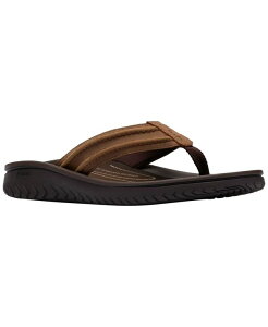 �y���������z �N���[�N�X �����Y �X���b�|���E���[�t�@�[ �V���[�Y Men's Wesley Surf Slip-On Sandals Brown Leather