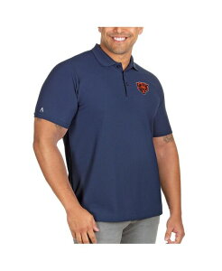 �y���������z �A���e�B�O�A �����Y �|���V���c �g�b�v�X Men's Navy Chicago Bears Big Tall Bear Head Legacy Pique Polo Shirt Navy