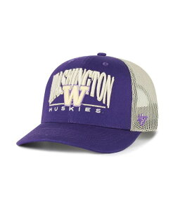 �y���������z 47�u�����h �����Y �X�q �A�N�Z�T���[ Men's Purple Washington Huskies Arid Adjustable Trucker Hat Purple