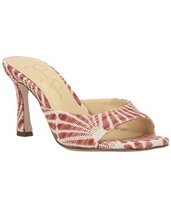 �y���������z �W�F�V�J�V���v�\�� ���f�B�[�X �X���b�|���E���[�t�@�[ �V���[�Y Women's Cennet Stiletto Slip-On Mule Sandals Poppy Combo Raffia