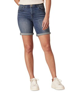 �y���������z �f���N���V�[ ���f�B�[�X �n�[�t�p���c�E�V���[�c �{�g���X Petite Absolution Cuffed Denim Shorts Blue