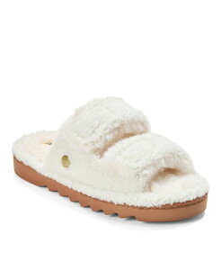 �y���������z �f�B�A�t�H�[���Y ���f�B�[�X �T���_�� �V���[�Y Women's Regina Teddy Double Band Slide Slipper Muslin