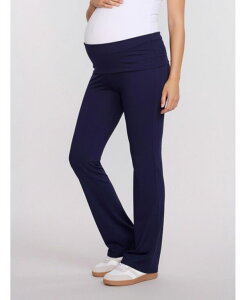 �y���������z �}�U�[�t�b�h�}�^�j�e�B�[ ���f�B�[�X ���M���X �{�g���X Women's Roll Over Waistband Flare Legging - Motherhood Maternity Peacoat