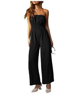 �y���������z �J�b�v�V�[ ���f�B�[�X �W�����v�X�[�c �g�b�v�X Women's Sunset Over the Cays Black Jumpsuit Black