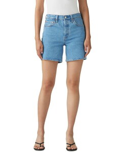 �y���������z ���[�o�C�X ���f�B�[�X �n�[�t�p���c�E�V���[�c �{�g���X 501 Mid-Thigh High Rise Straight Fit Denim Shorts Multiple Choice