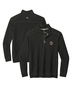 �y���������z �g�b�~�[�o�n�} �����Y �W���P�b�g�E�u���]�� �A�E�^�[ Men's Black Ohio State Buckeyes Montego Bay Half-Zip Jacket Black
