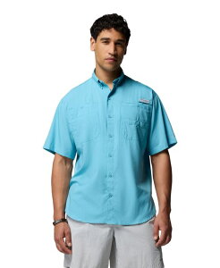 �R�����r�A �����Y �g�b�v�X �V���c ���� Columbia Men's TamiamiI Short-Sleeve Shirt Vintage Blue �u���[