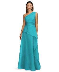 �y���������z �W�F�C�G�X�R���N�V�����Y ���f�B�[�X �����s�[�X �g�b�v�X Women's Seraphina Organza One-Shoulder Evening Gown Deep water