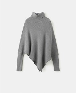 �y���������z �}���S ���f�B�[�X �j�b�g�E�Z�[�^�[ �A�E�^�[ Women's Asymmetrical Roll Neck Sweater Medium Heather Gray
