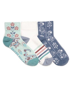 �y���������z ���N���N�X ���f�B�[�X �C�� �A���_�[�E�F�A Women's Cotton Compression Mini Crew Ankle Socks 3 Pair Pack Cool