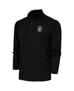 �y���������z �A���e�B�O�A �����Y �p�[�J�[�E�X�E�F�b�g �A�E�^�[ Men's Black Germany National Team Statement Quarter-Zip Pullover Sweatshirt Black
