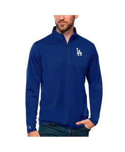 �y���������z �A���e�B�O�A �����Y �p�[�J�[�E�X�E�F�b�g �A�E�^�[ Men's Royal Los Angeles Dodgers Tribute Quarter-Zip Pullover Top Royal