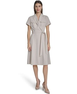 �y���������z �J���o���N���C�� ���f�B�[�X �W���P�b�g�E�u���]�� �u���U�[ �A�E�^�[ Women's Collared Neck Blazer Dress Stoney Beige