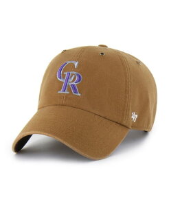 �y���������z 47�u�����h �����Y �X�q �A�N�Z�T���[ Carhartt X Men's Brown Colorado Rockies Clean Up Adjustable Hat Brown