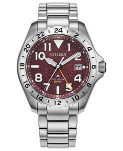�y���������z �V�`�Y�� �����Y �r���v �A�N�Z�T���[ Men's Promaster Land Tough GMT Silver-Tone Stainless Steel Bracelet Watch 39.5mm Silver-tone