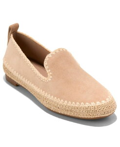 �y���������z �R�[���n�[�� ���f�B�[�X �X���b�|���E���[�t�@�[ �V���[�Y Women's Cloudfeel Asbury Slip-On Loafers Tuscan Sand Suede/Natural Raffia