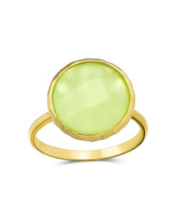 �y���������z �u�����O ���f�B�[�X �����O �A�N�Z�T���[ Multifaceted Seafoam Green Simulated Chalcedony Or Pink Simulated Rose Quartz Statement Ring 14K Gold Plated .925 Silver Green